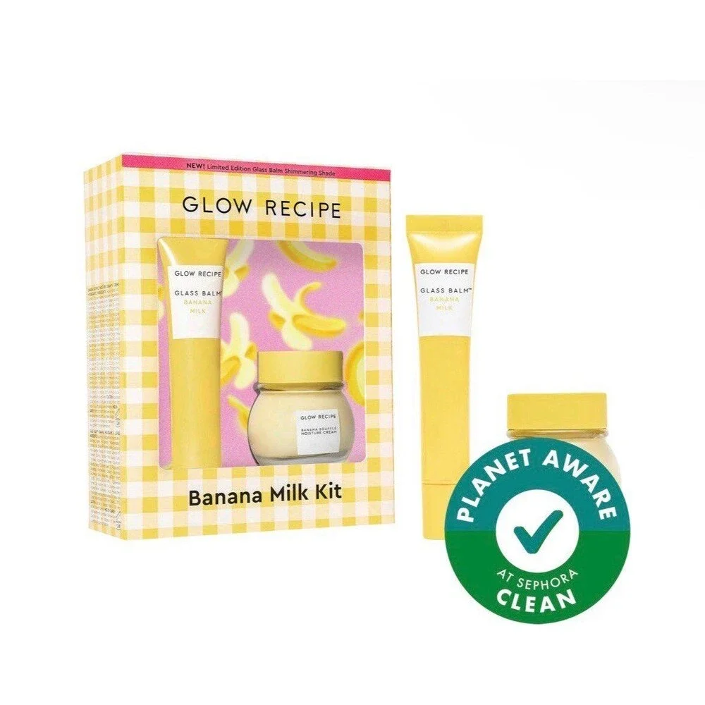 NEW! GLOW RECIPE Banana Moisturizing Cream & Lip Duo BNIB & SEALED